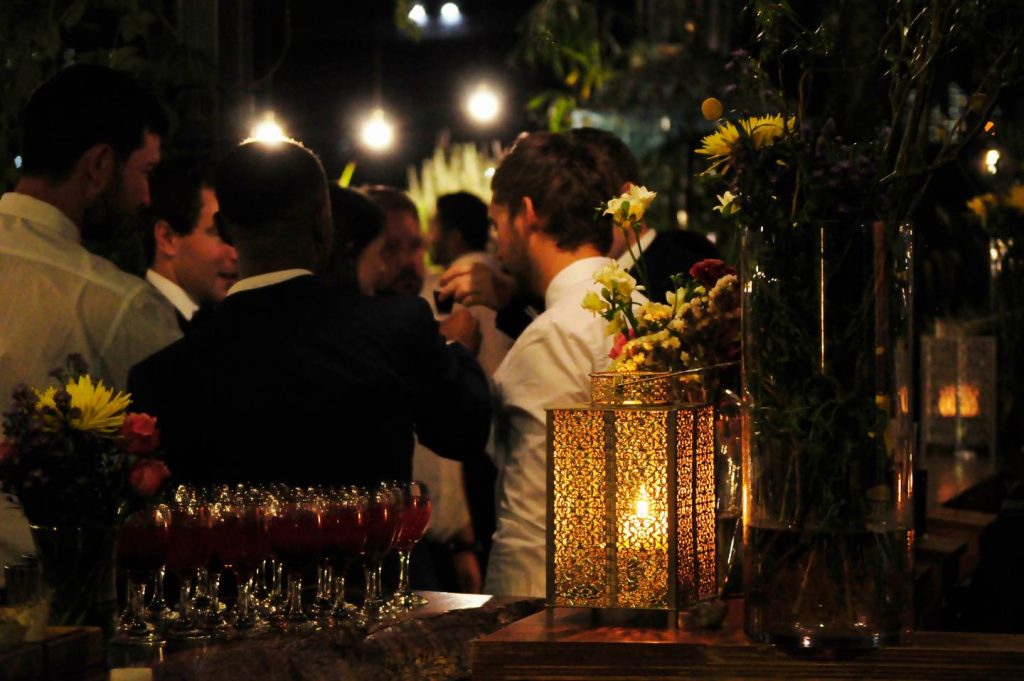 corporate year end function living room