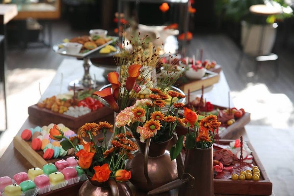 floral decor food styling living room design