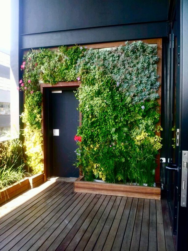 lush vertical garden maboneng living room design