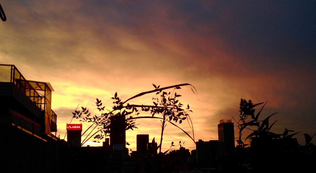 sunset view living room