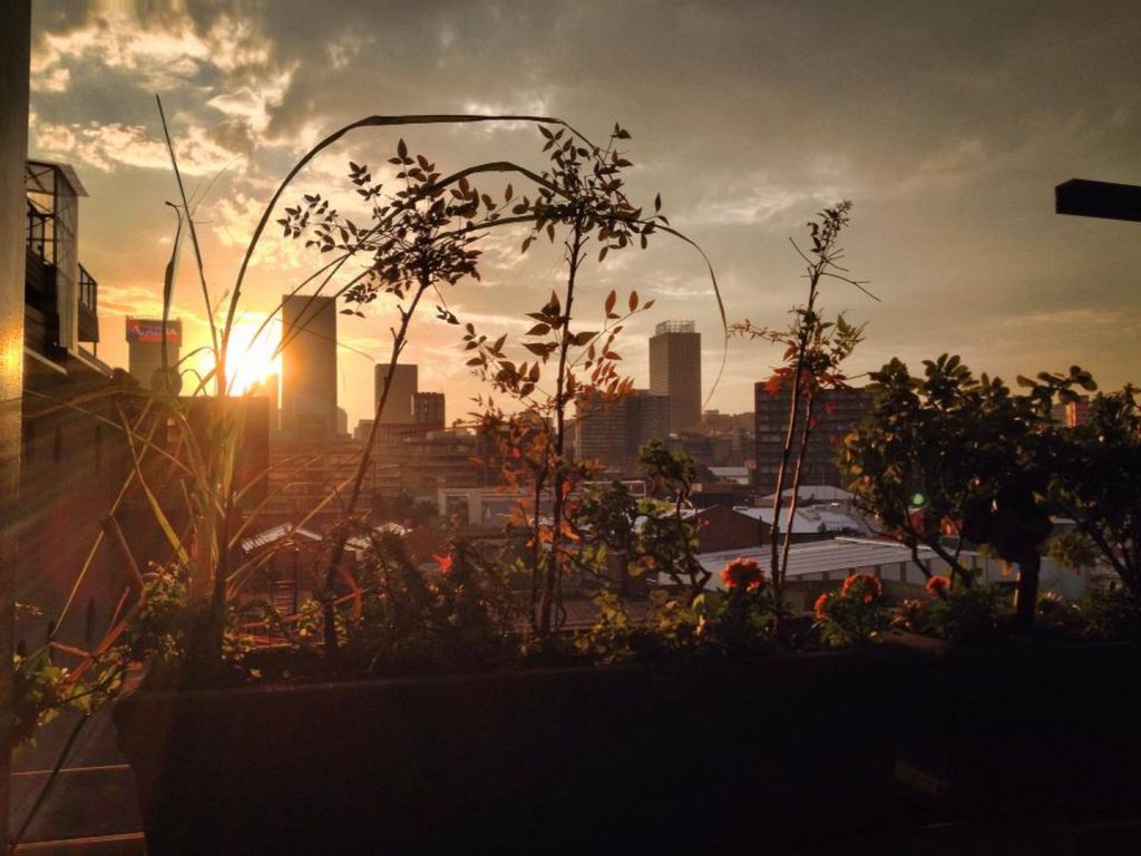 sunset view living room