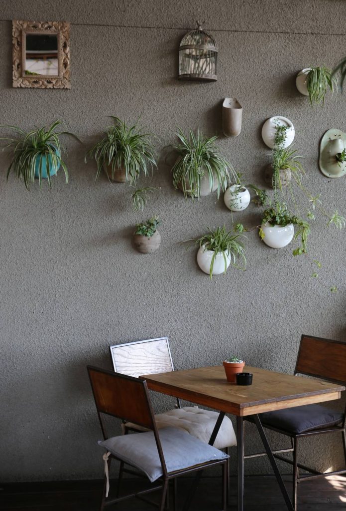 wall pots decor venue living room